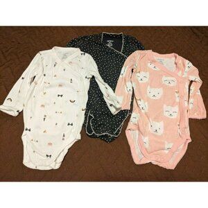 Cat Print Kimono 9m Onesies